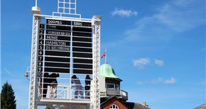 Brooklands scoreboard restored