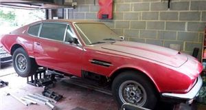 Aston Martin V8 restoration project at auction