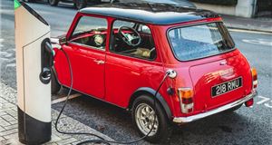Electric Mini unveiled at London Classic Car Show