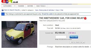 The Inbetweeners car on ebay: Could this be the UK's most expensive Fiat Cinquecento?
