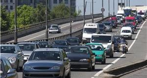 Traffic jams down 12 per cent on last year