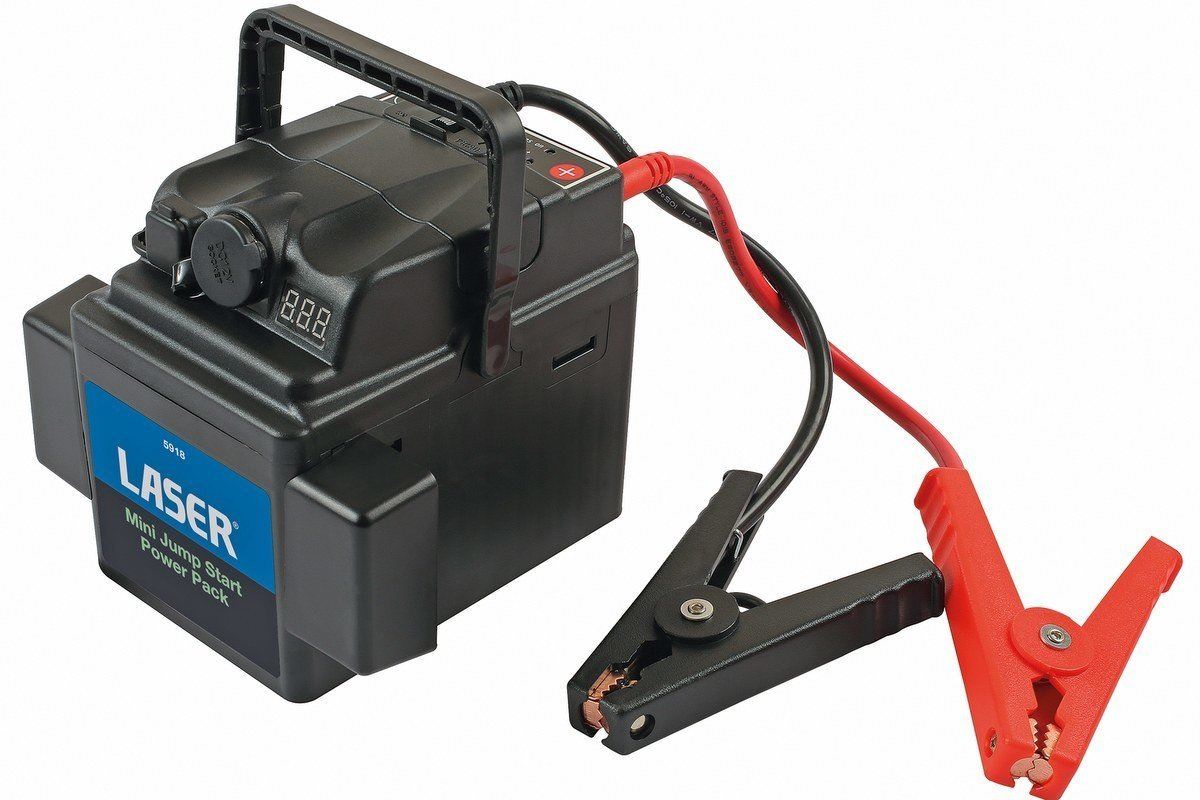 Laser’s mini jump starter is packed full of power Honest John