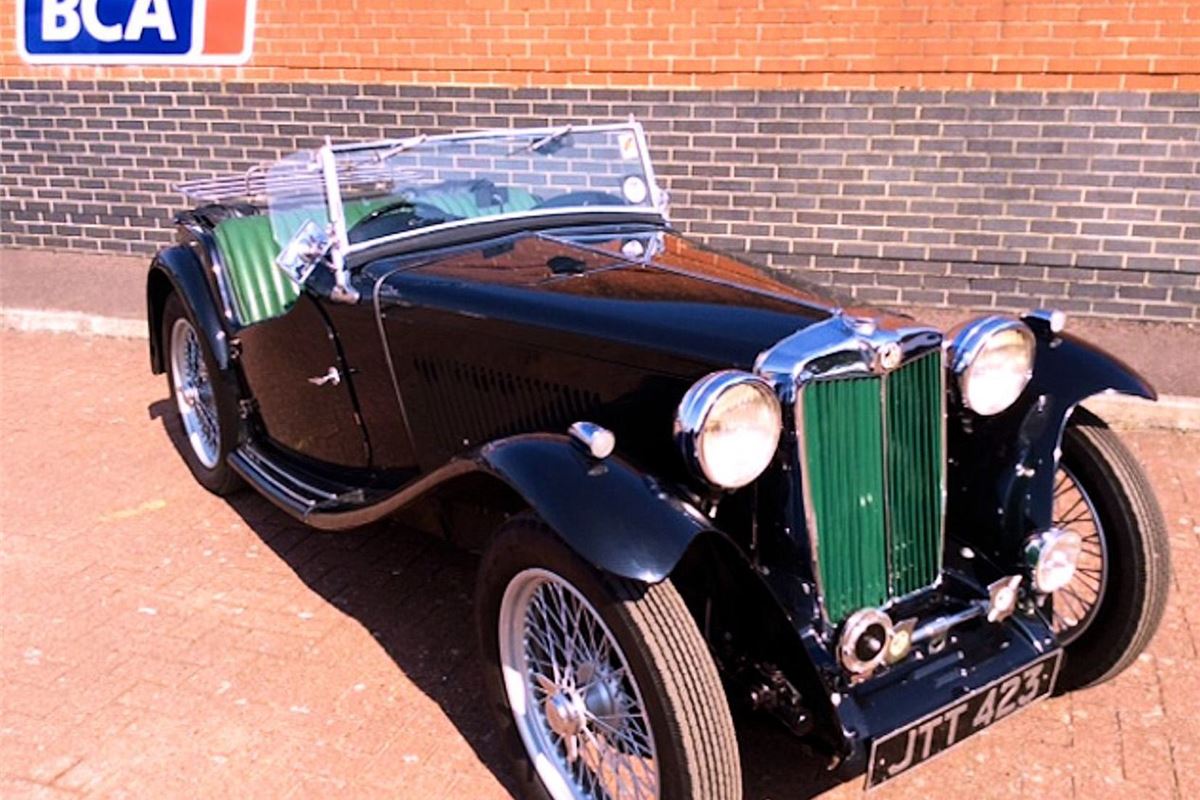 Lone 1946 MG TC Up For Auction at BCA Bridgwater ...