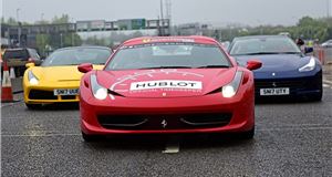 Anniversary parade for Ferrari club