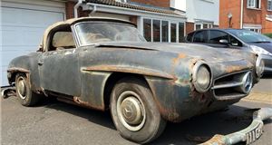 Mercedes 190SL resto project heads to auction for no reserve