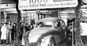 Archive pictures from the day the UK signed over control of VW