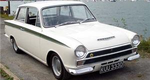 Actual size Lotus Cortina Stars in Barons September Auction