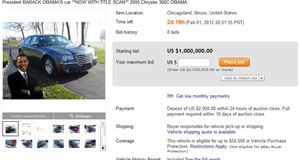 Spotted in the Classifieds: Obama’s car