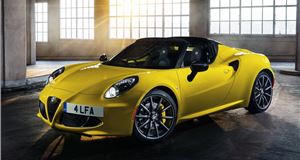 Alfa launches 4C Spider priced at £59k
