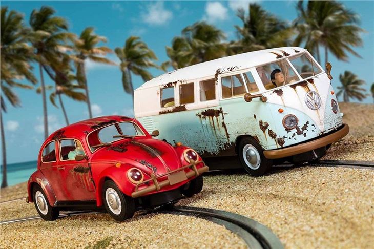 Rusty Metal,Stunning product 2 Designs Rusty Camper Van and Beetle On Stand 