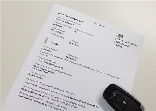 Print your own MoT certificate, with new and free DVSA online service - Motoring News - Honest John