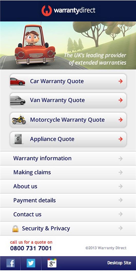 Warranty Direct Launches Smartphone App Motoring News Honest John