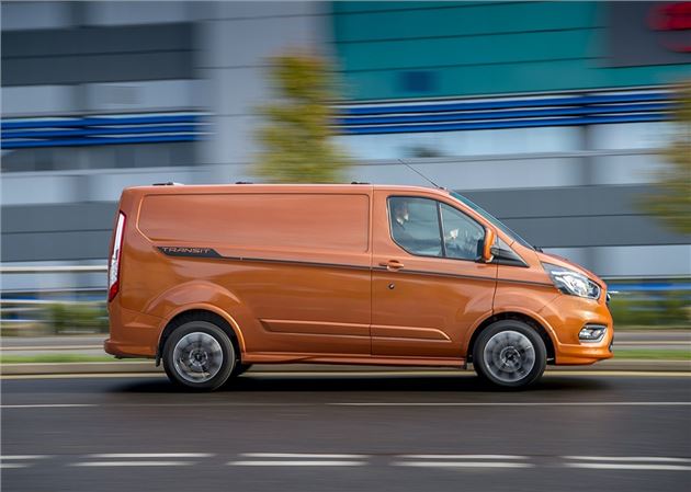 orange transit custom sport