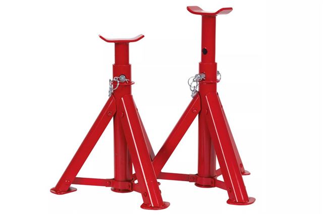 KS Tools 160.0370  Steel axle stands with quick adjustment 3 t pair 
