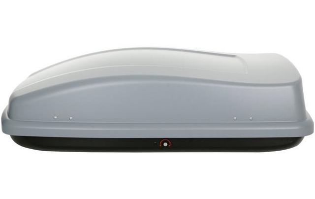 Halfords ABS 250L Car Grey Roof Box 50kg Load Capacity Rear Side Opening