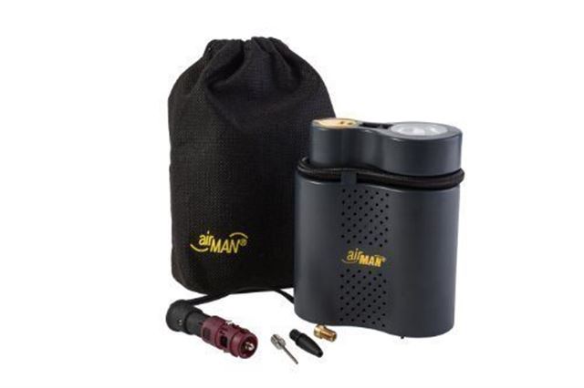 Air Compressor with Valve Adaptors EONO Essentials Analogue Tyre Inflator