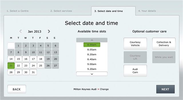 Audi launches online service booking tool  Motoring News  Honest John